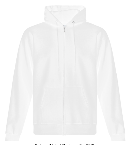 Hoodie - Zipper Embroidered Logo