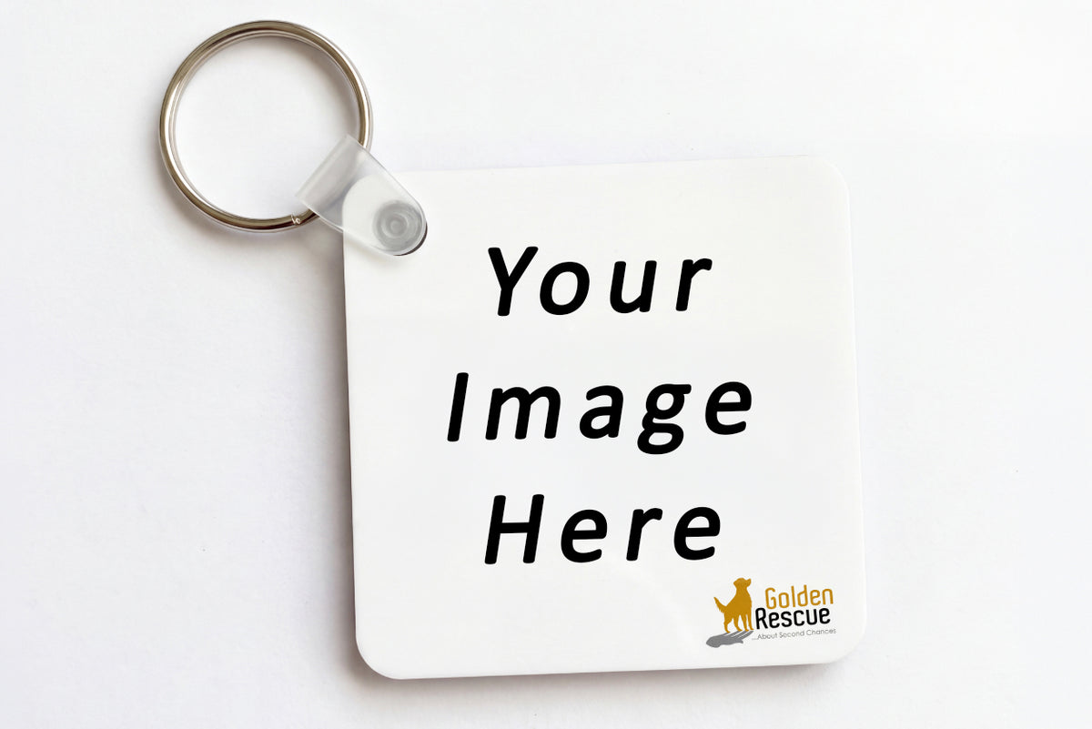 Customizable Square Key Chain