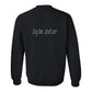 Sweatshirt, Dog Hair, Black, back