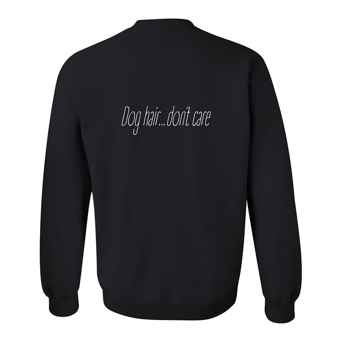 Sweatshirt, Dog Hair, Black, back