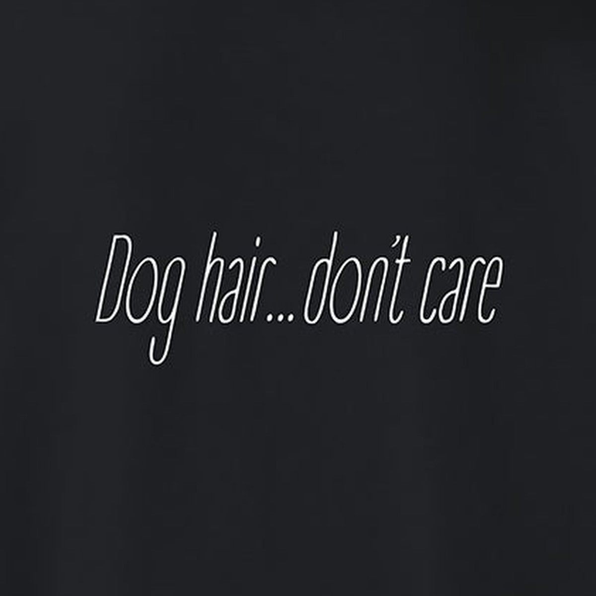 Sweatshirt, Dog Hair, Black, saying close-up