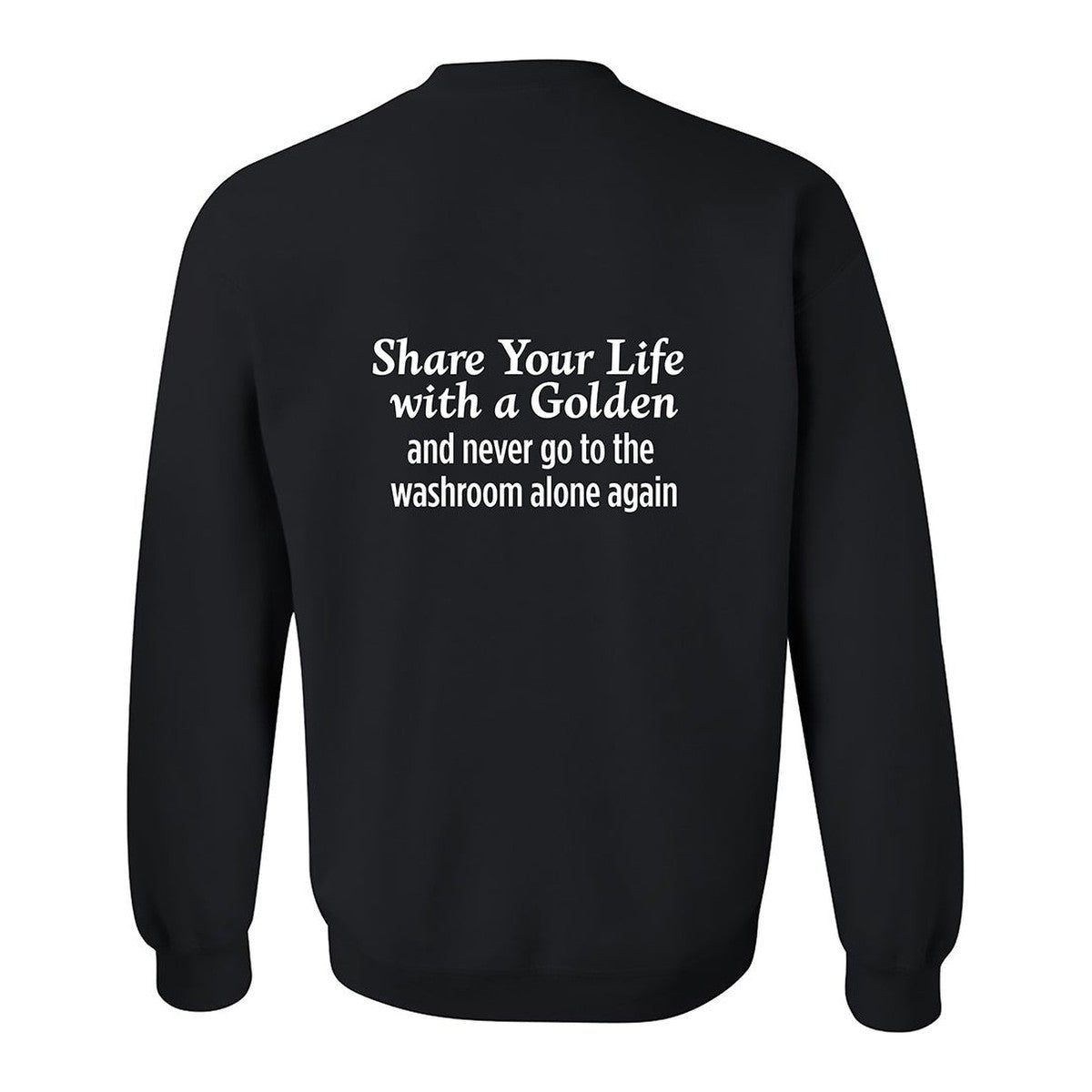 Sweatshirt, Share Your Life, Black, back