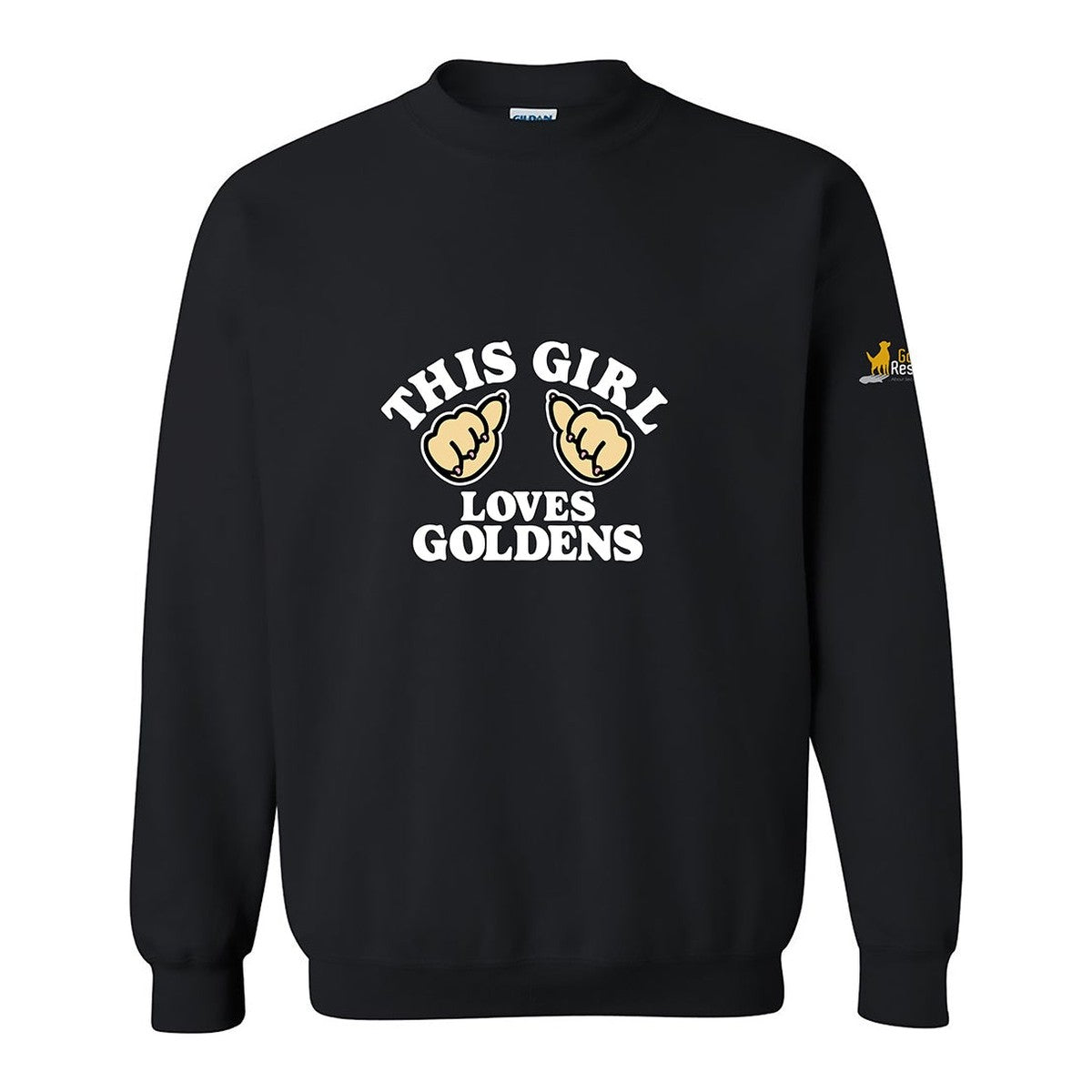 Sweatshirt, This Girl, Black, front