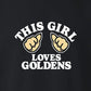 Sweatshirt, This Girl, Black, saying close-up