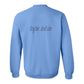 Sweatshirt, Dog Hair, Blue, back