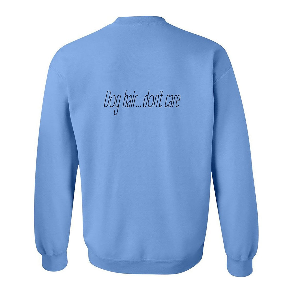Sweatshirt, Dog Hair, Blue, back