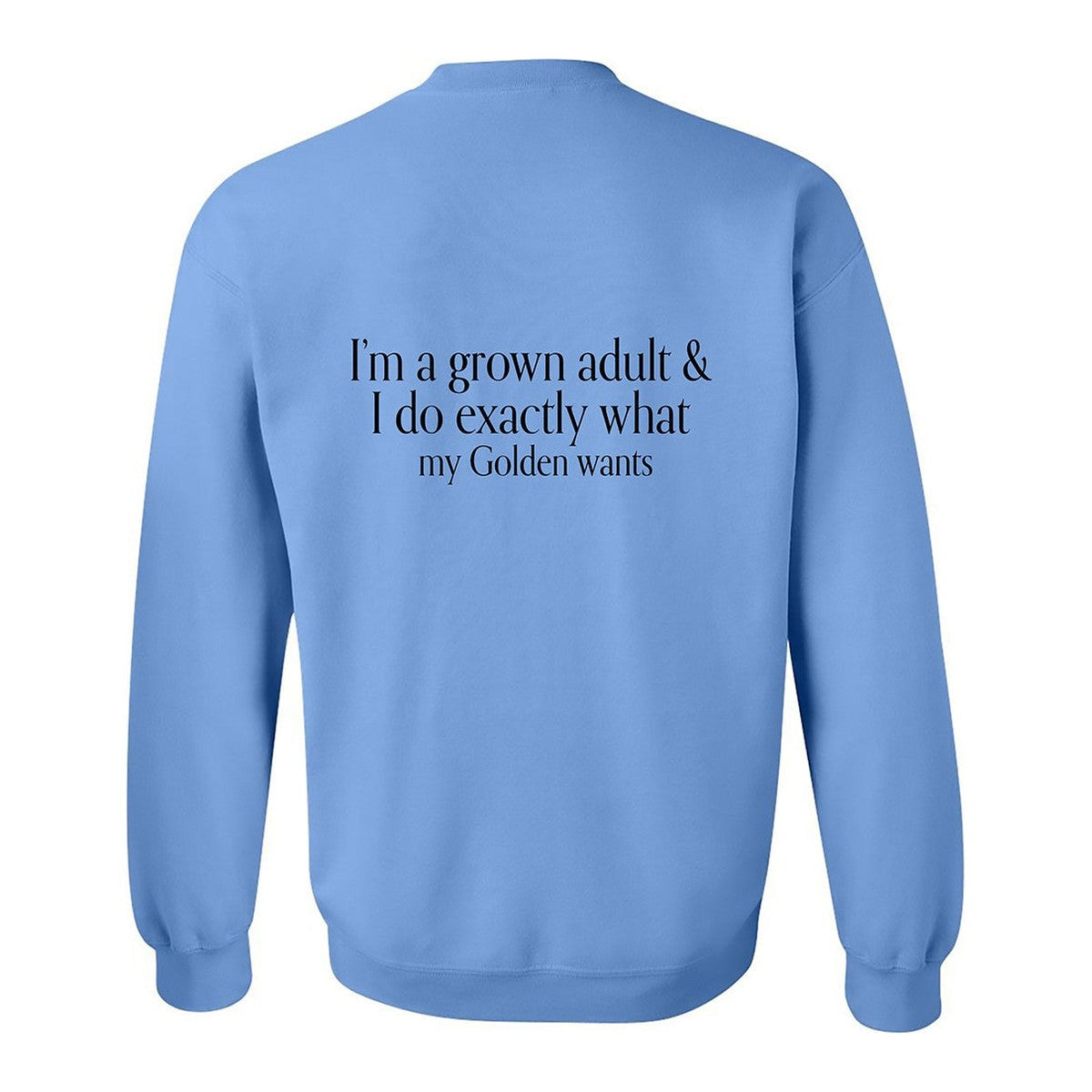 Sweatshirt, Grown Adult, Blue, back