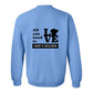 Sweatshirt, All You Need Is Love, Blue, back