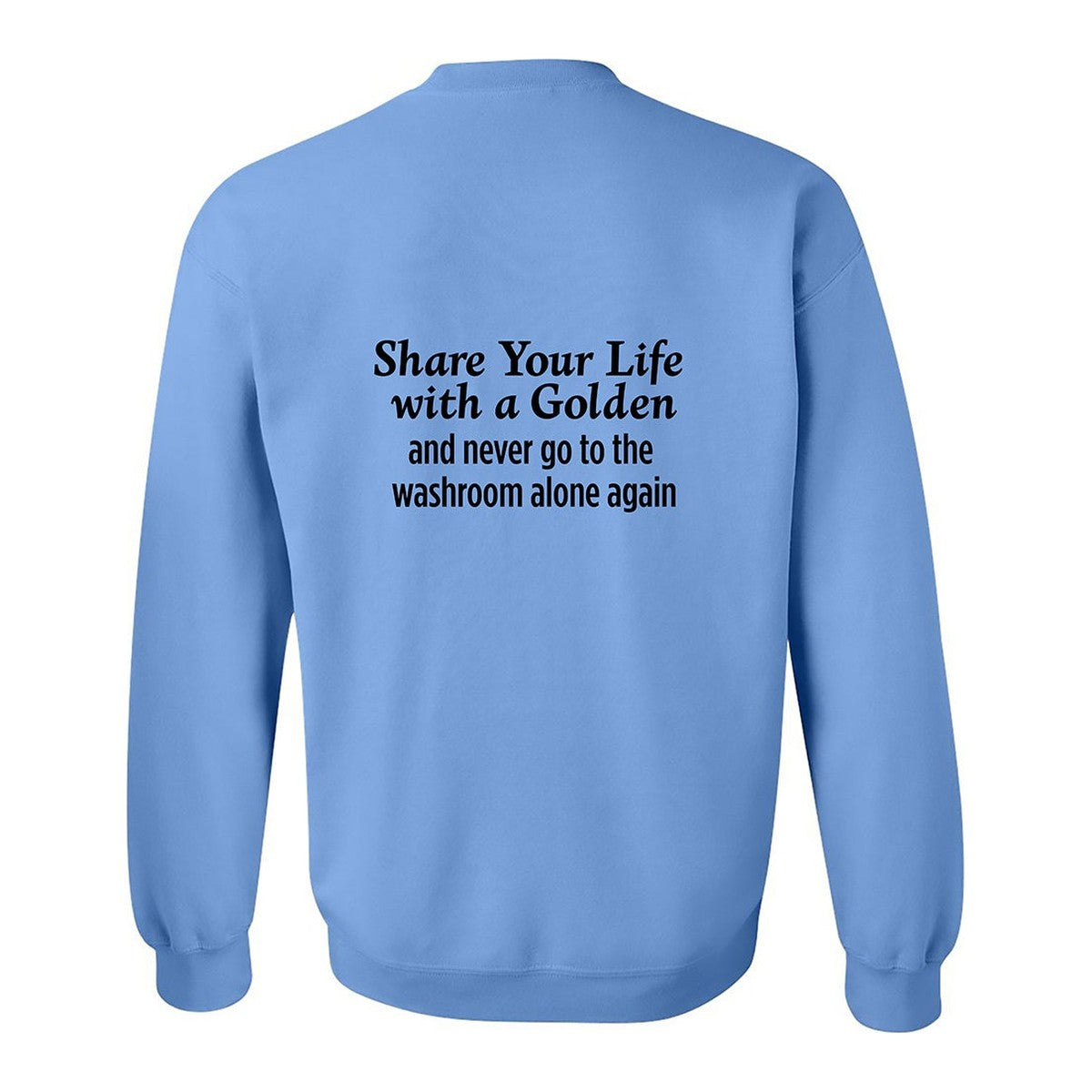 Sweatshirt, Share Your Life, Blue, back