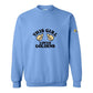 Sweatshirt, This Girl, Blue, front