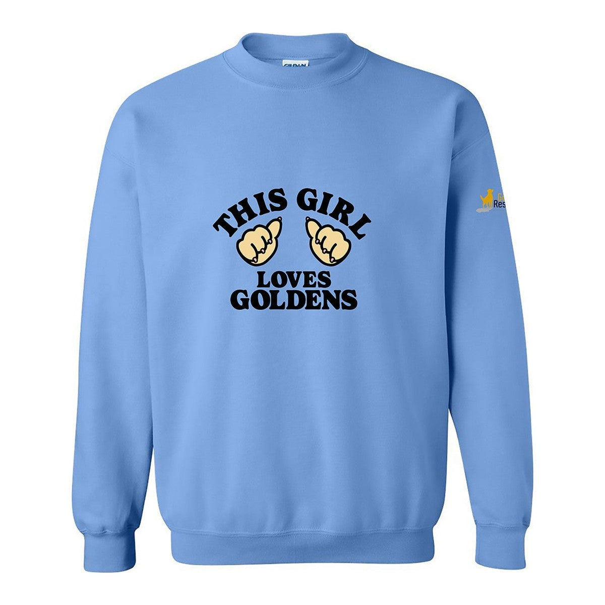 Sweatshirt, This Girl, Blue, front