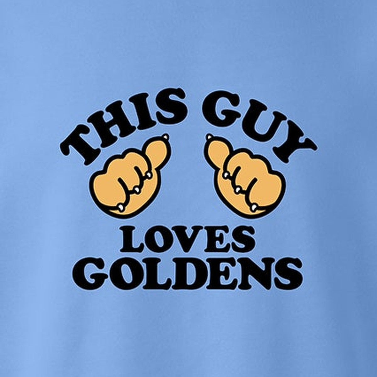Sweatshirt, This Guy, Blue, saying close-up