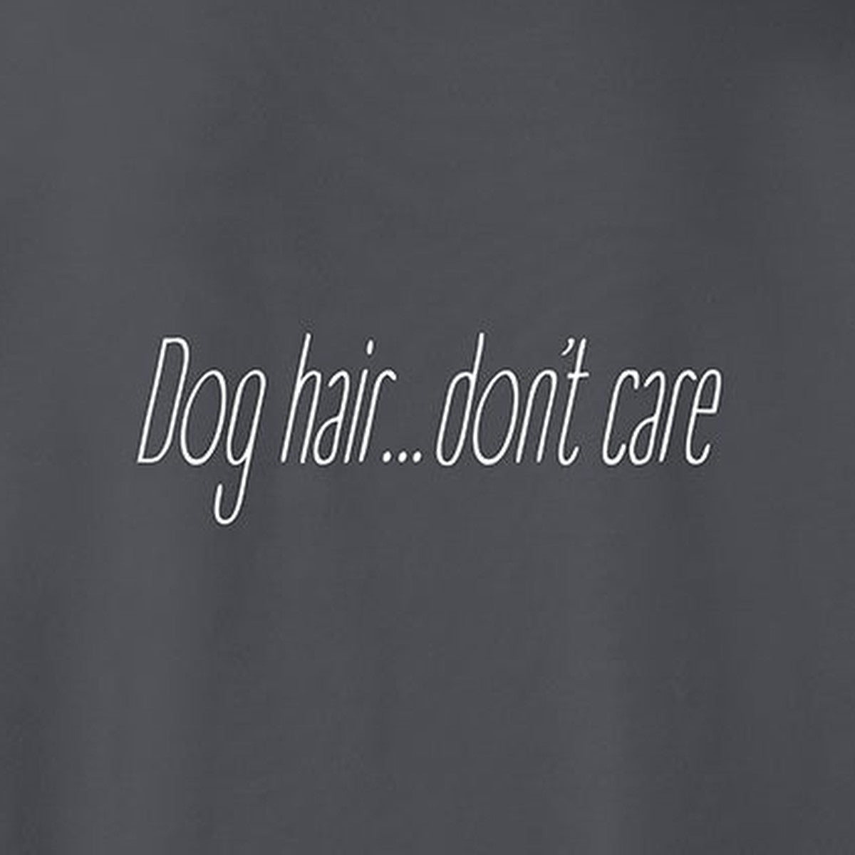 Sweatshirt, Dog Hair, Grey, saying close-up