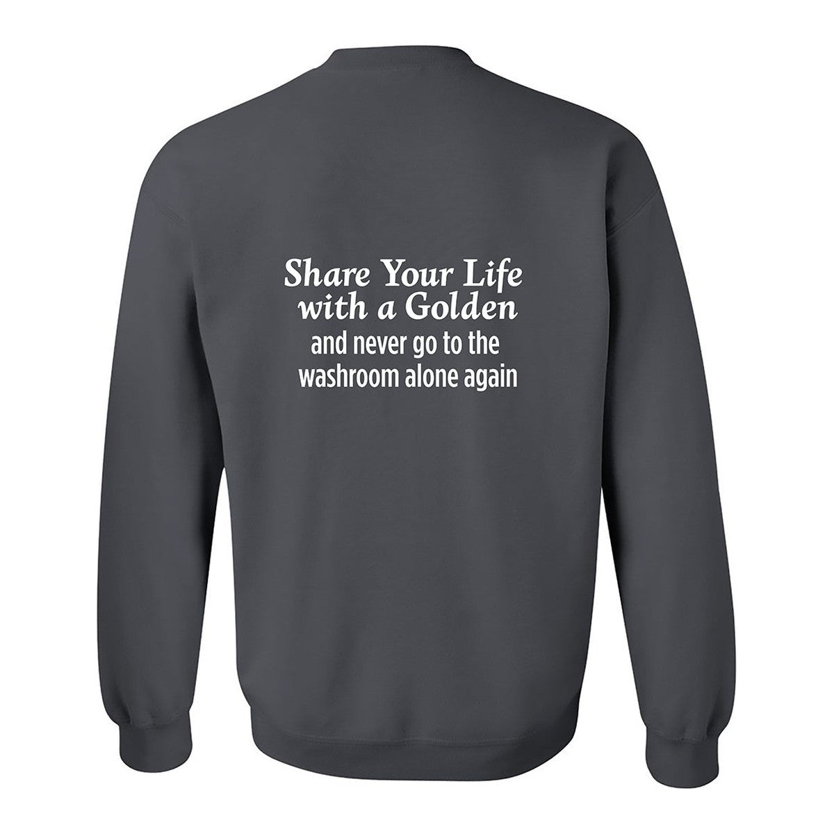 Sweatshirt, Share Your Life, Grey, back