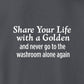 Sweatshirt, Share Your Life, Grey, saying close-up
