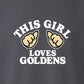Sweatshirt, This Girl, Grey, saying close-up