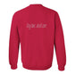 Sweatshirt, Dog Hair, Red, back