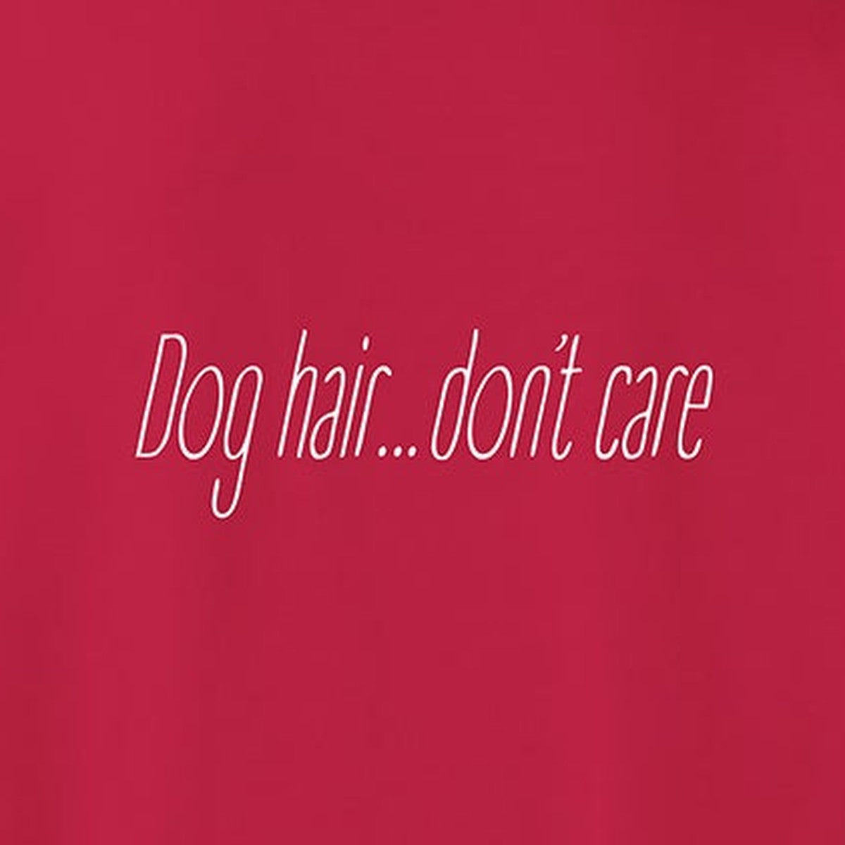 Sweatshirt, Dog Hair, Red, saying close-up