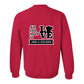 Sweatshirt, All You Need Is Love, Red, back