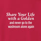 Sweatshirt, Share Your Life, Red, saying close-up