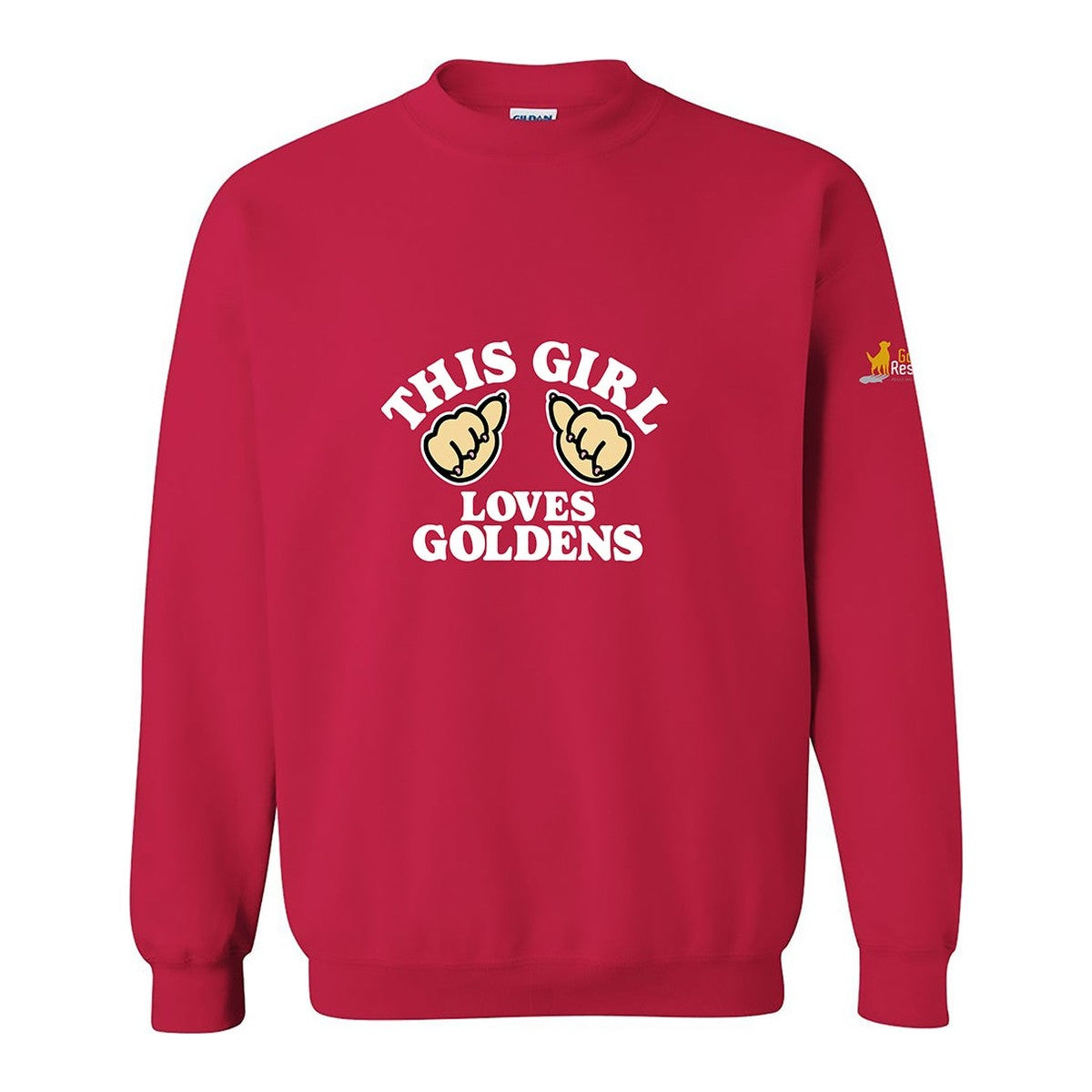 Sweatshirt, This Girl, Red, front