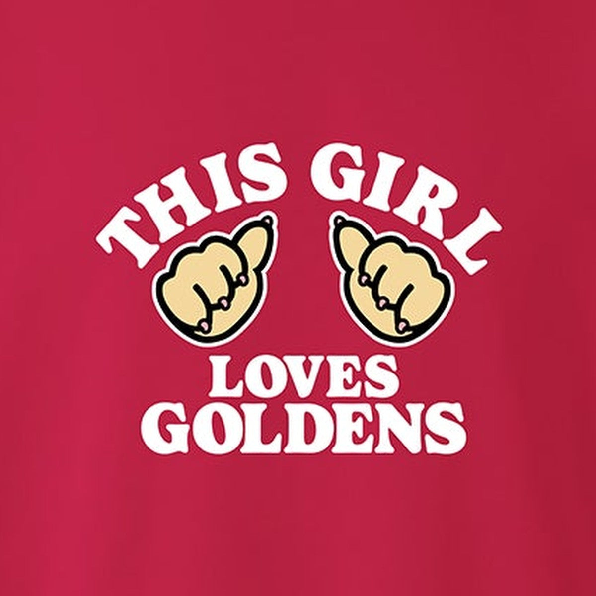 Sweatshirt, This Girl, Red, saying close-up