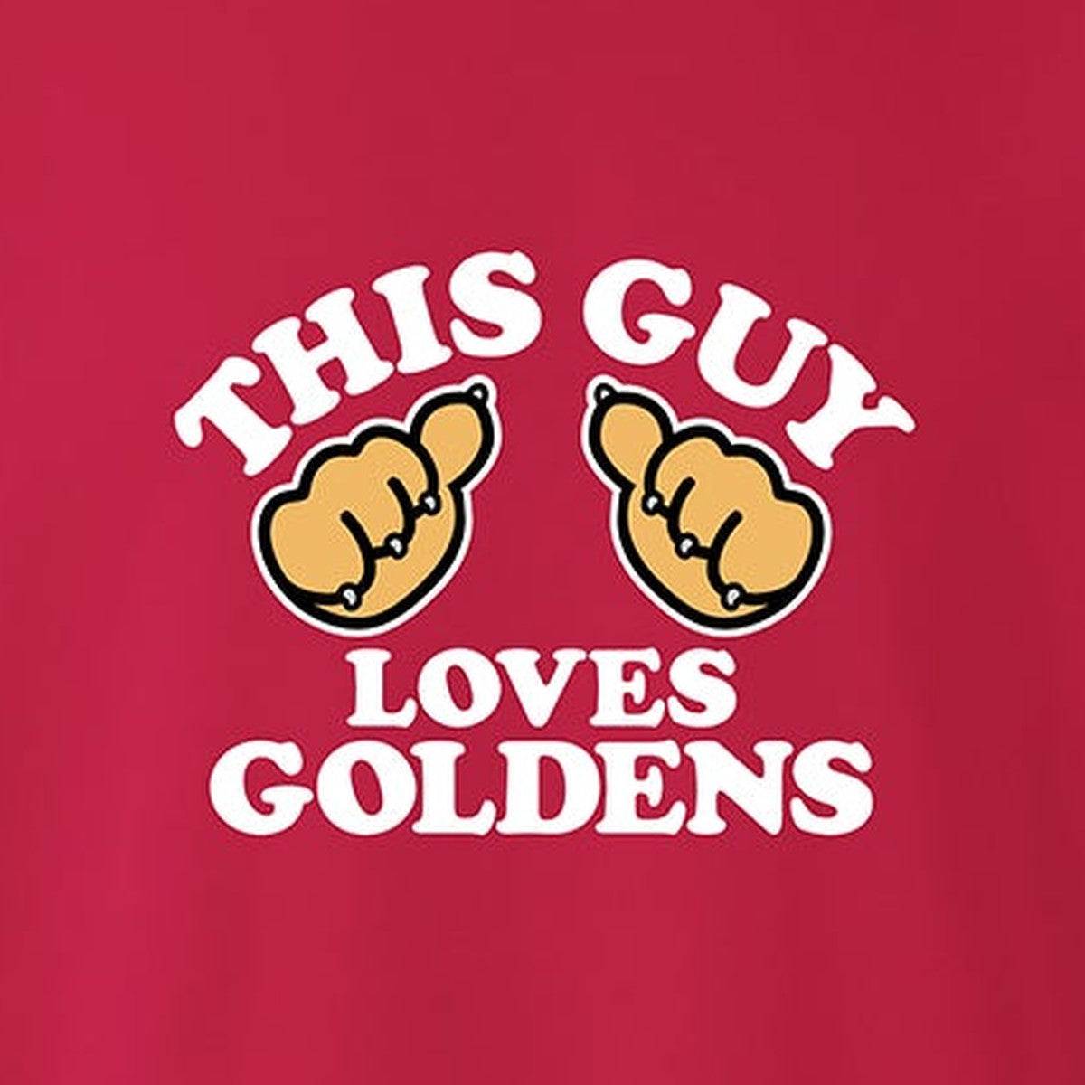 Sweatshirt, This Guy, Red, saying close-up
