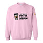 Sweatshirt, Coffee & Golden, Pink, front