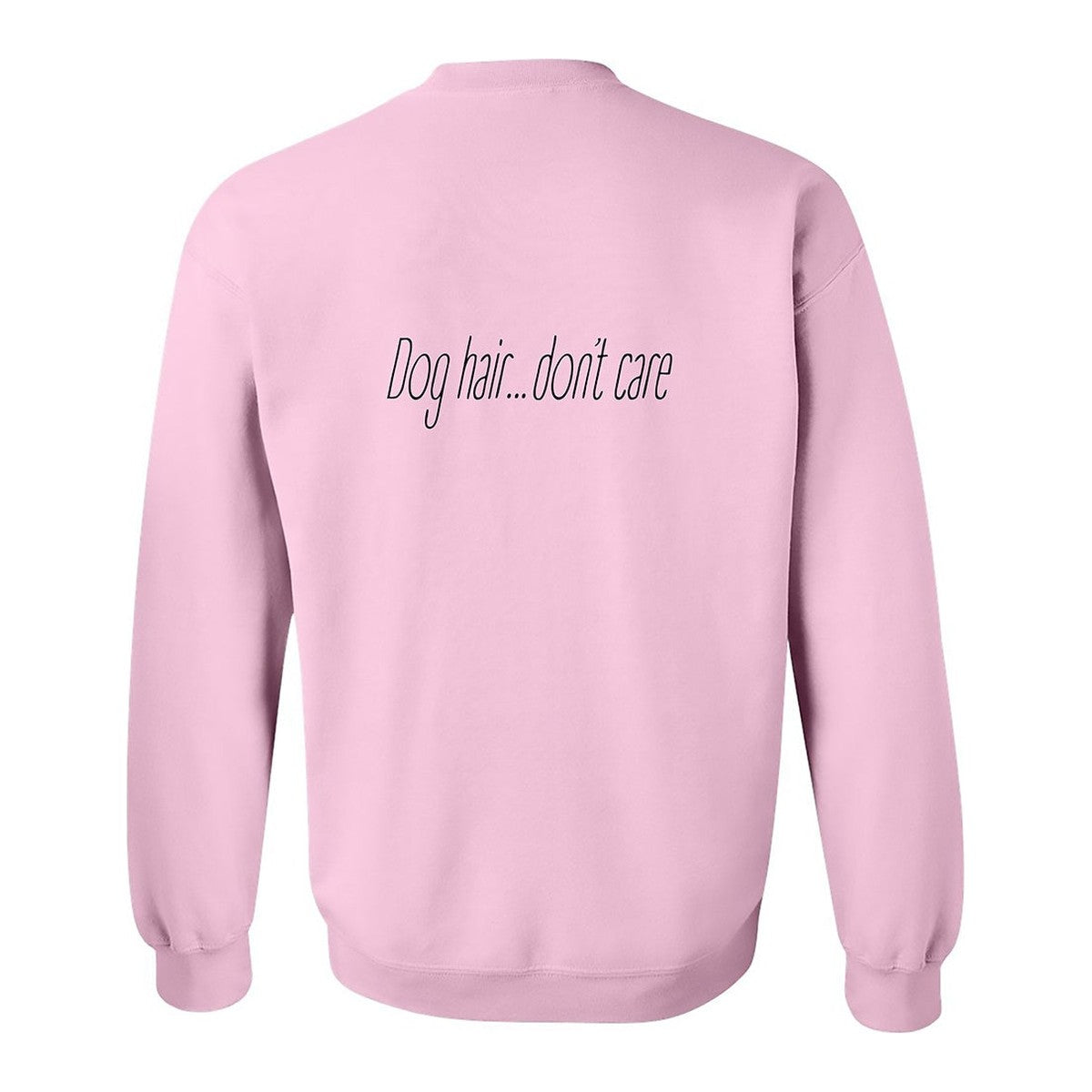 Sweatshirt, Dog Hair, Pink, back