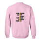 Sweatshirt, Golden, Pink, back