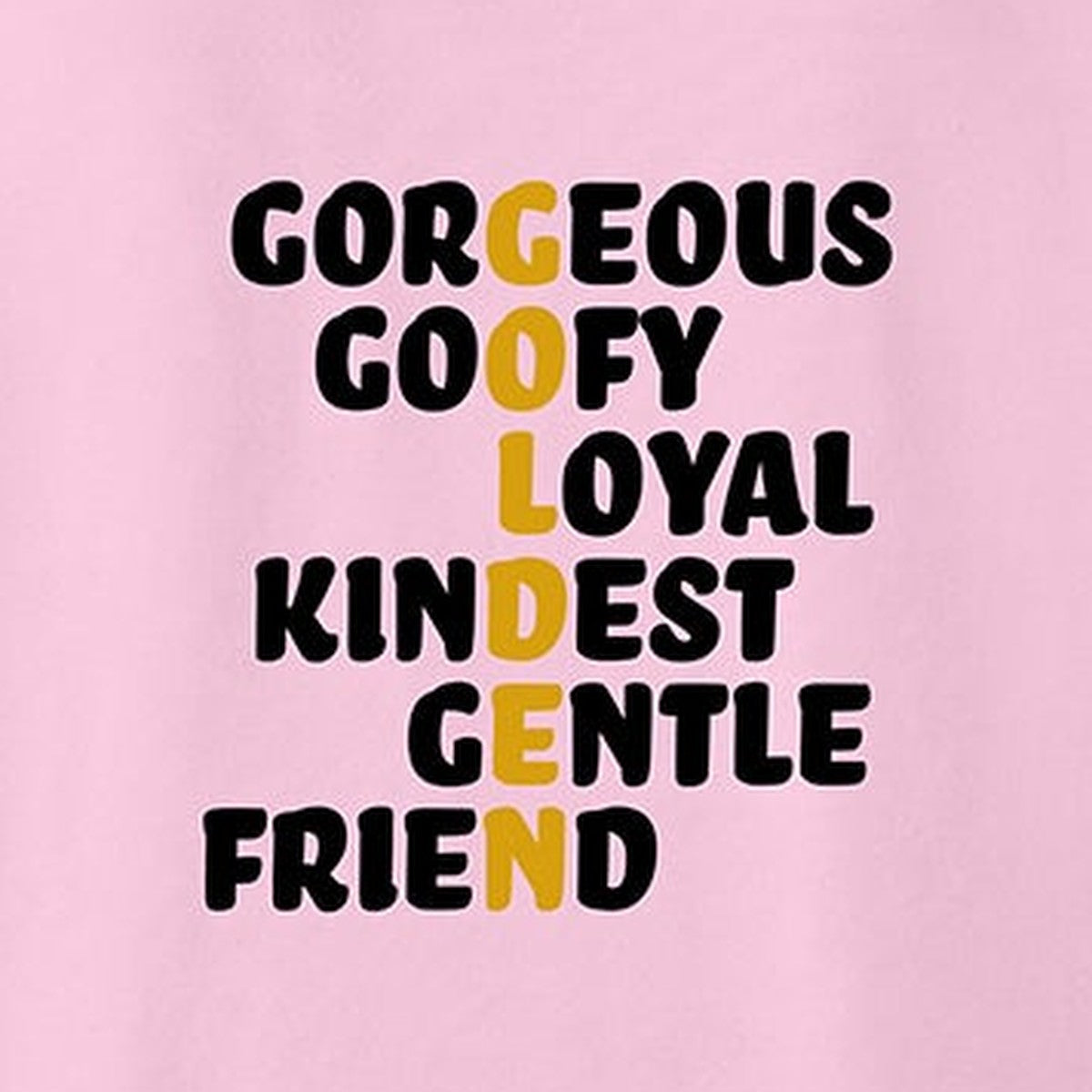 Sweatshirt, Golden, Pink, saying close-up