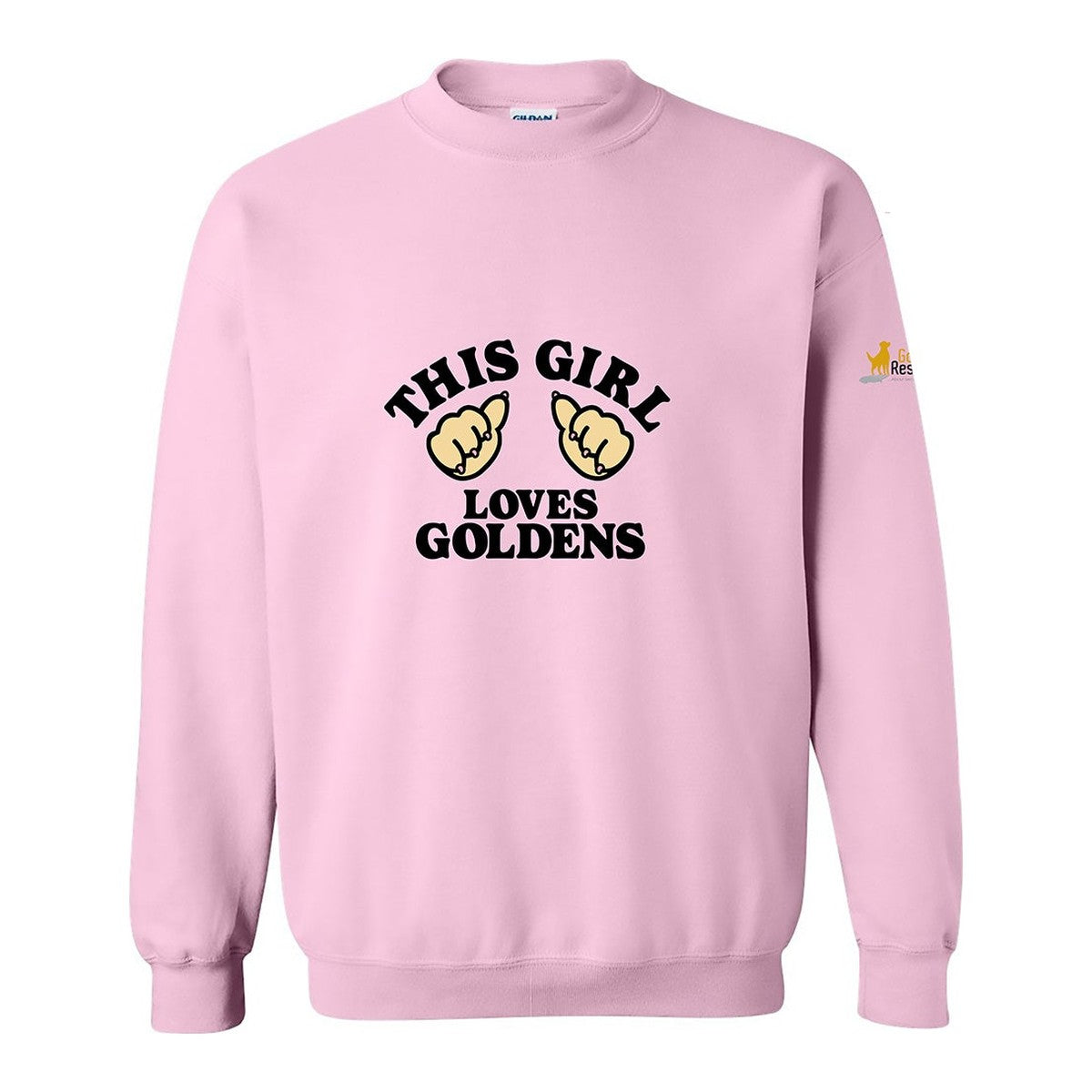 Sweatshirt, This Girl, Pink, front