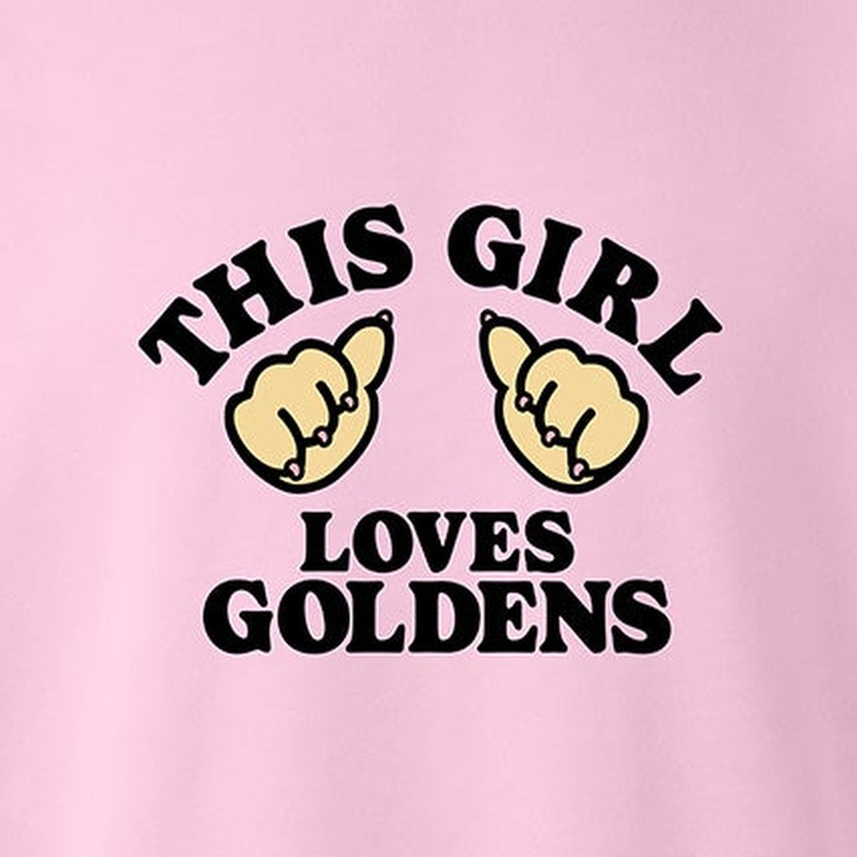 Sweatshirt, This Girl, Pink, saying close-up