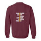 Sweatshirt, Golden, Maroon, back