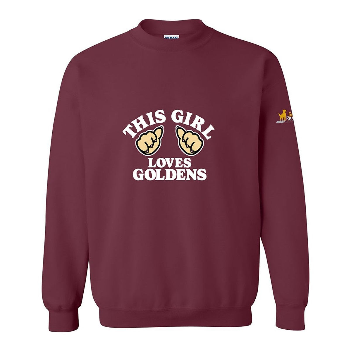 Sweatshirt, This Girl, Maroon, front