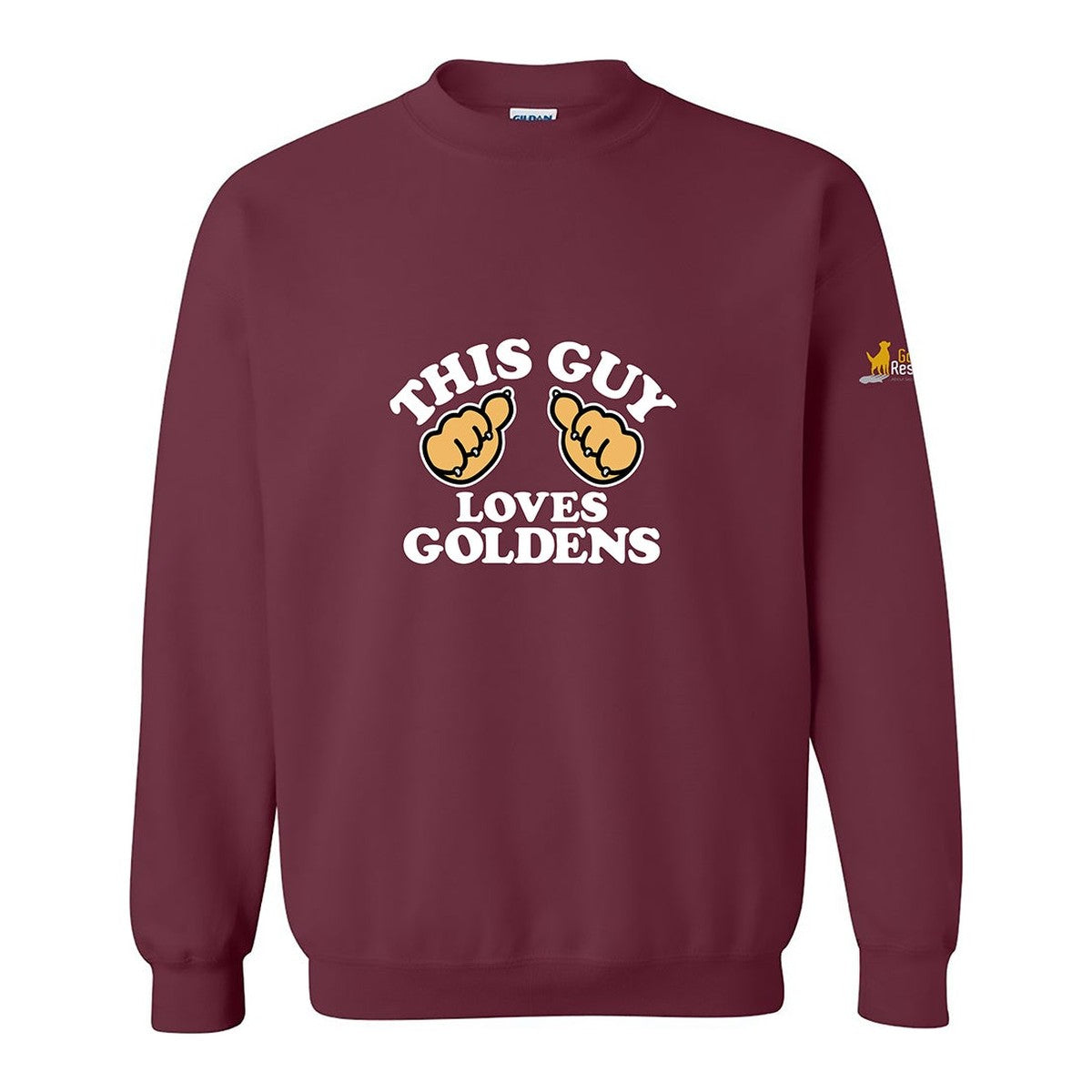 Sweatshirt, This Guy, Maroon, front