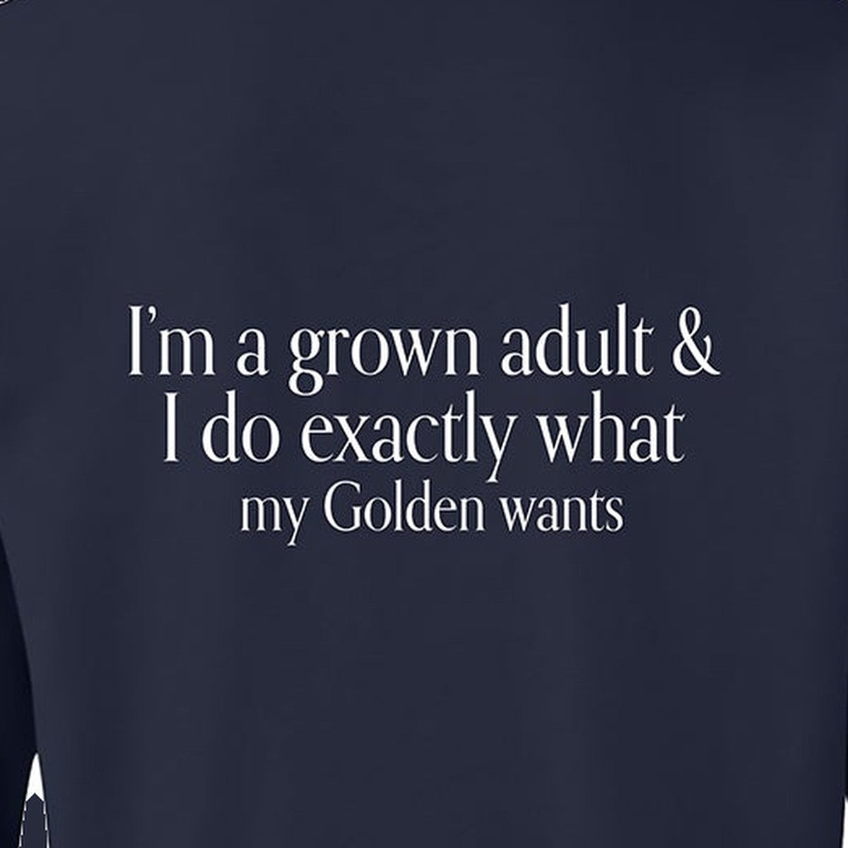Sweatshirt, Grown Adult, Navy, saying close-up