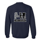 Sweatshirt, All You Need Is Love, Navy, back