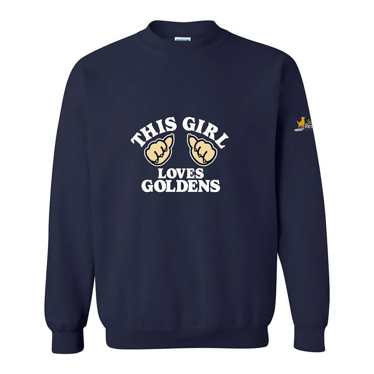 Sweatshirt, This Girl, Navy, front
