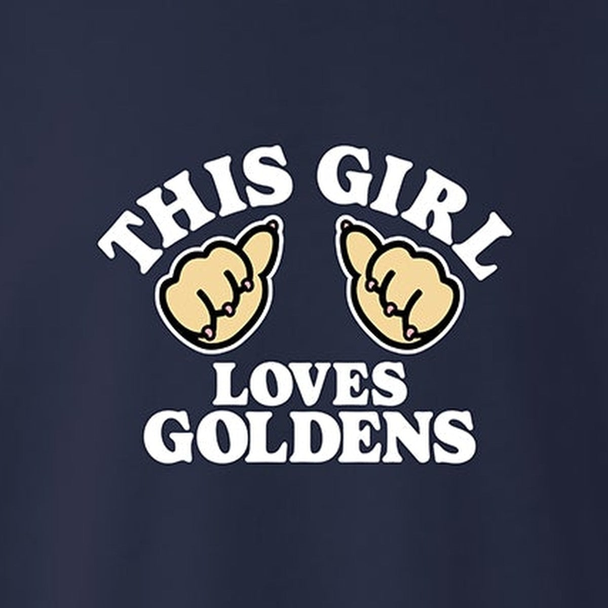 Sweatshirt, This Girl, Navy, saying close-up