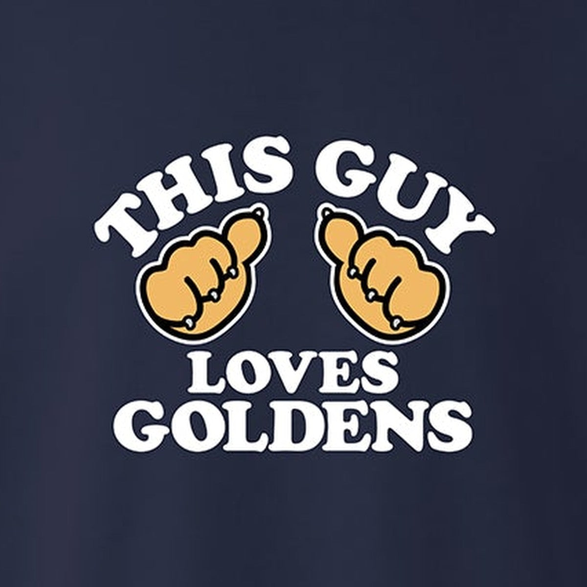Sweatshirt, This Guy, Navy, saying close-up
