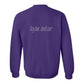 Sweatshirt, Dog Hair, Purple, back