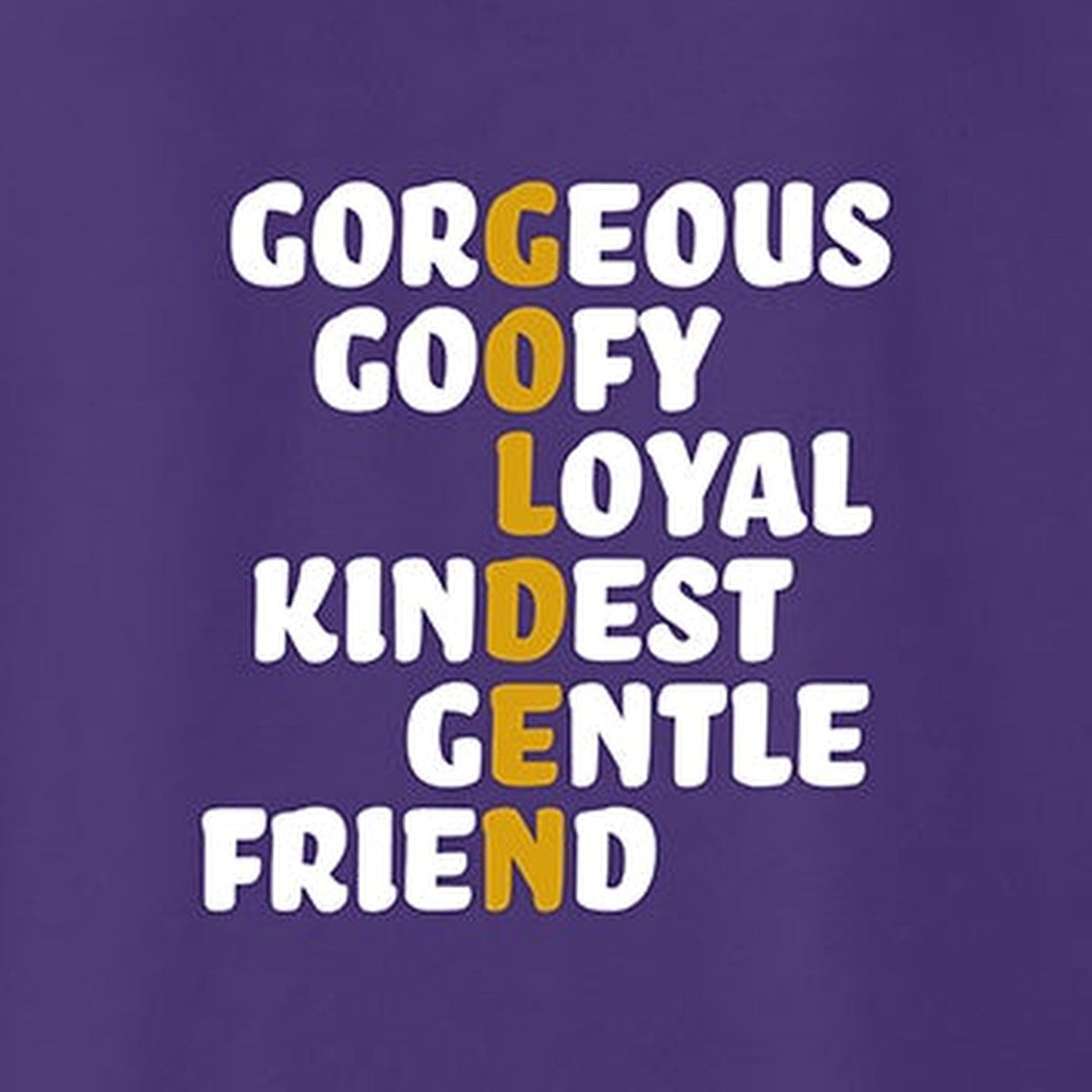 Sweatshirt, Golden, Purple, saying close-up
