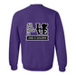 Sweatshirt, All You Need Is Love, Purple, back
