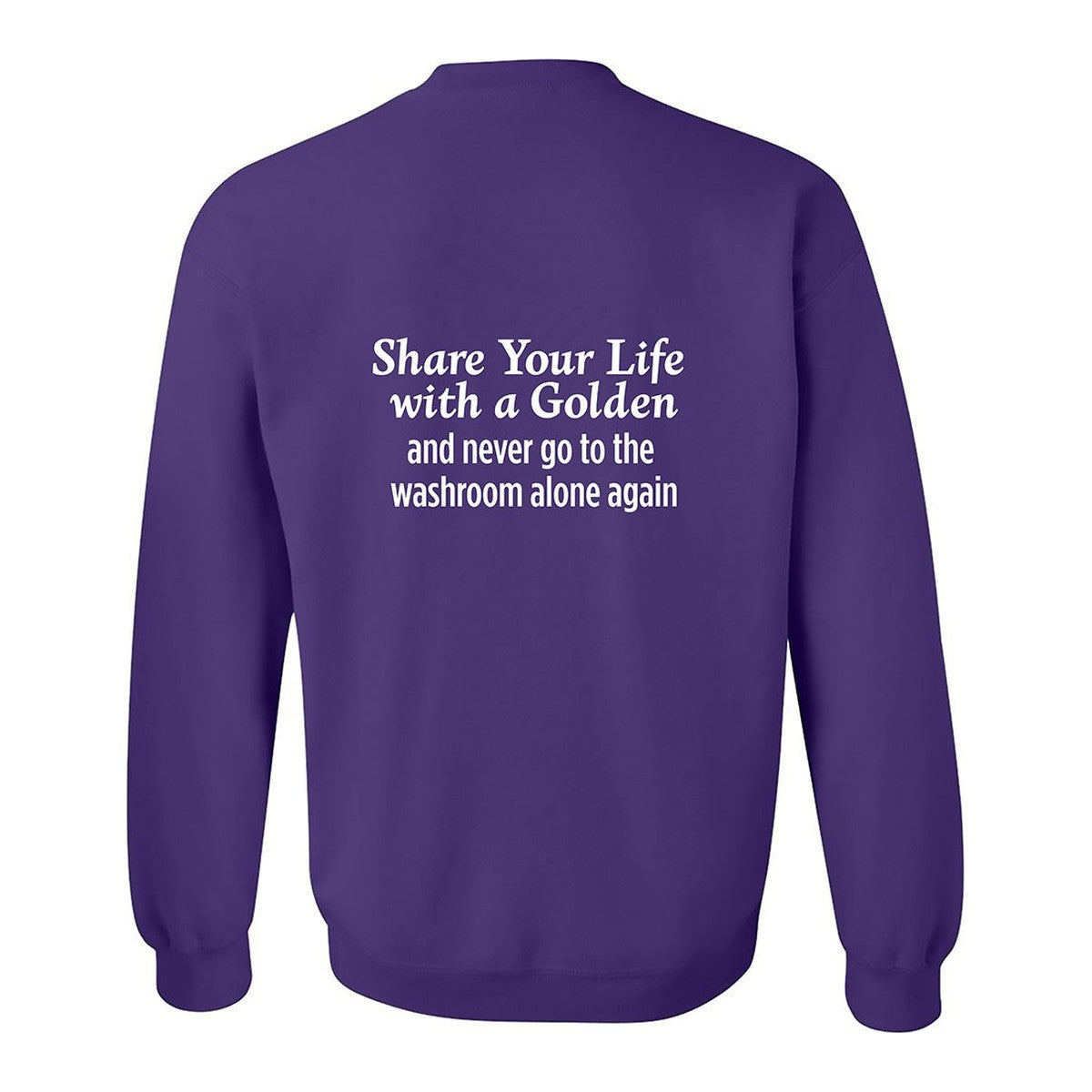 Sweatshirt, Share Your Life, Purple, back