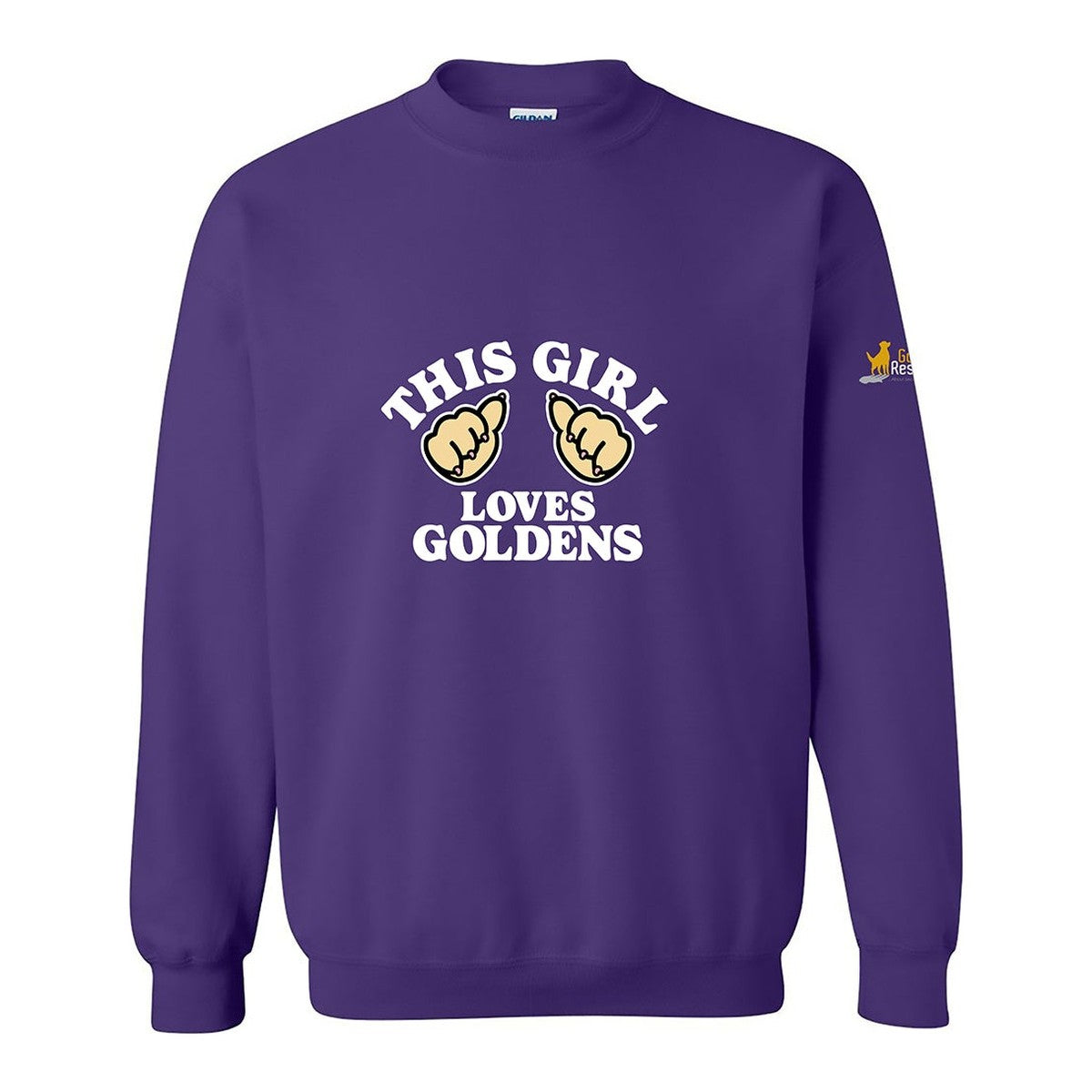 Sweatshirt, This Girl, Purple, front