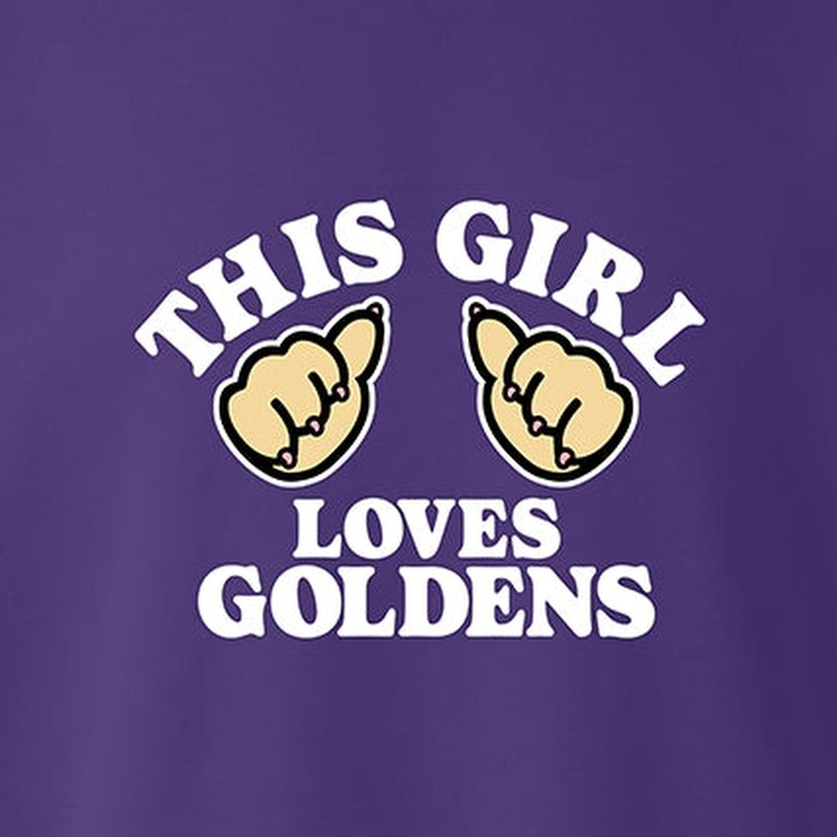 Sweatshirt, This Girl, Purple, saying close-up