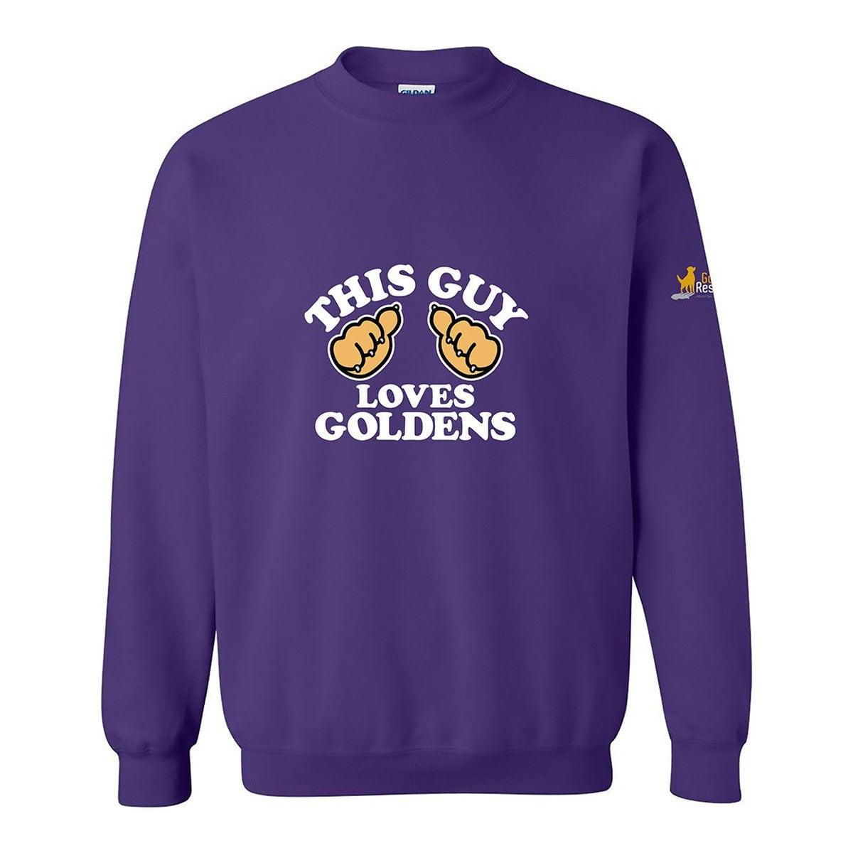 Sweatshirt, This Guy, Purple, front