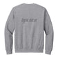 Sweatshirt, Dog Hair, Light grey, back