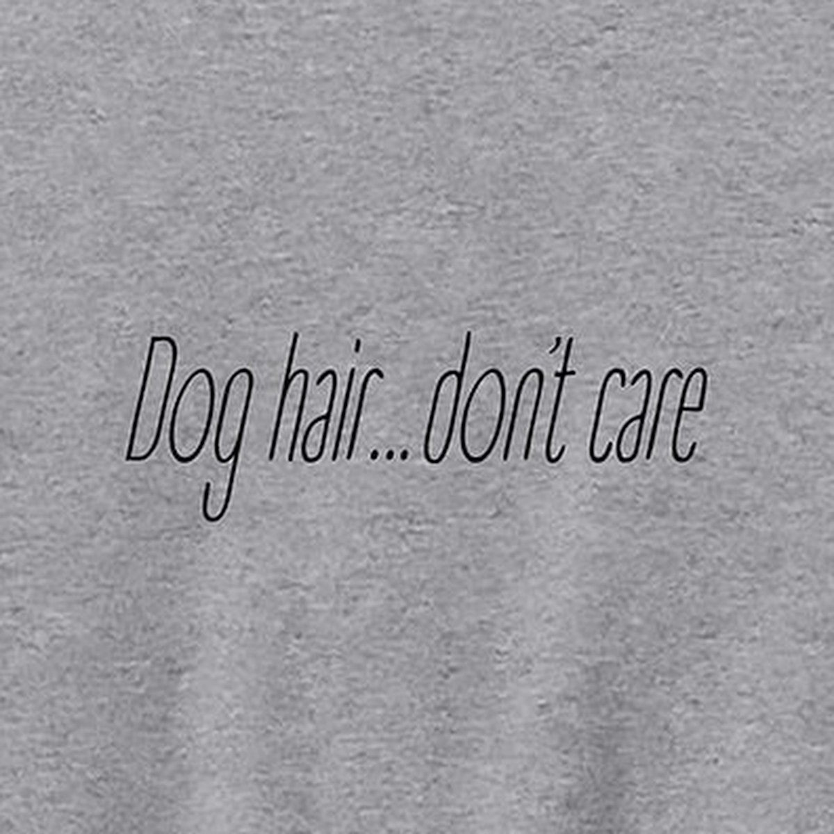 Sweatshirt, Dog Hair, Light grey, saying close-up